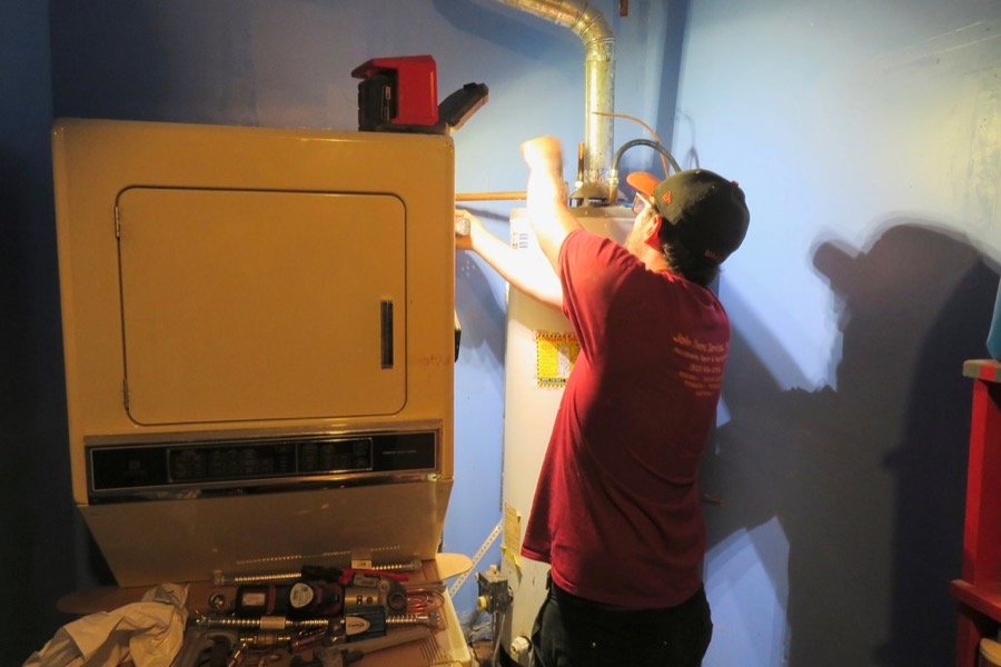 Terma eléctrica durante una instalación